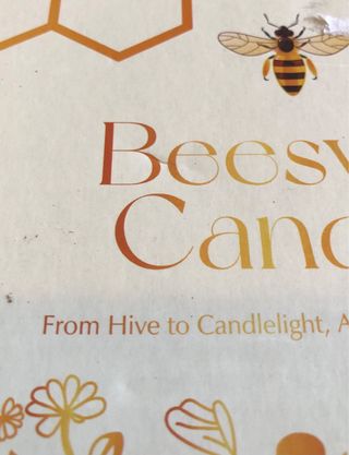 Conjunto de velas cera abelha com lavanda