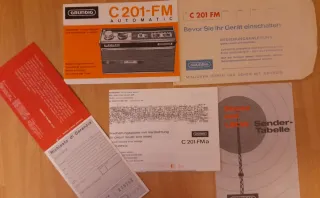 Radio Registratore Vintage Grundig C201-FM