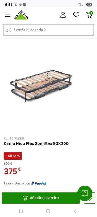 Somier cama nido FLEX Somiflex F2