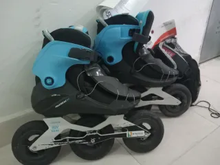 Patines en línea y protecciones