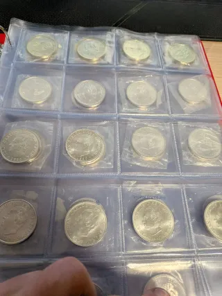 Lote de 58 Monedas Plata