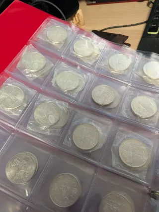Lote de 58 Monedas Plata