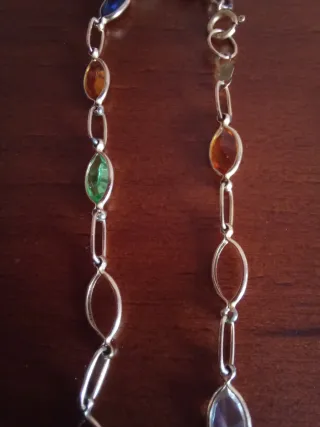 Pulsera de oro con circonitas