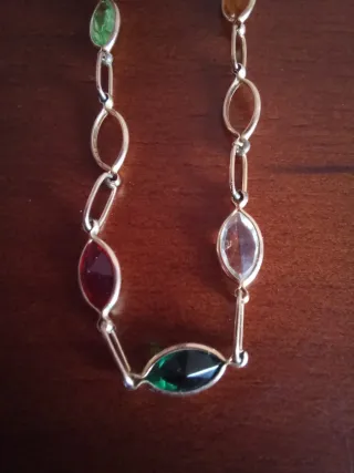 Pulsera de oro con circonitas