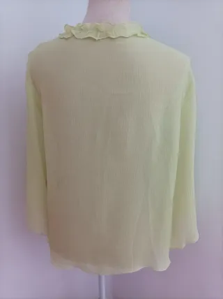 Cardigan Romántico Verde Lima