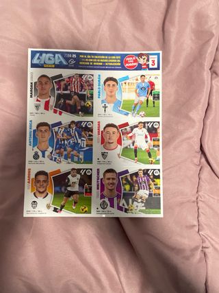 Cromos Liga Este Panini 2024-25 solo con jugon