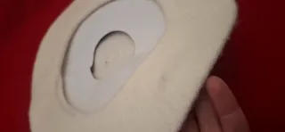 Cappello basco lana bianco