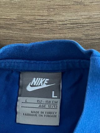 T-shirt Inter Logo Nike Blu