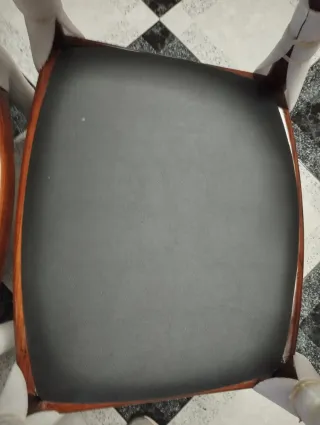 Silla Comedor Madera y Cuero