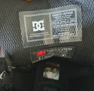 Botas DC Shoes PURE Unisex Talla 40 Impermeables