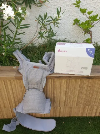 Mochila Portabebés Lictin 6 en 1 Gris