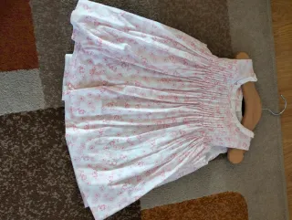 Vestido niña flores rosa