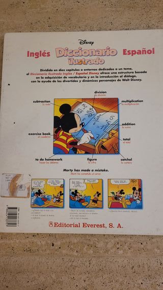 Diccionario ilustrado Mickey Mouse Inglés Español