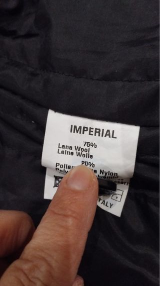 Imperial Giacccone Lana Blu Donna