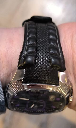 Reloj Lotus Cronógrafo Negro y Plateado