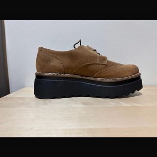 Zapato Hangar Ante Cordones Plataforma