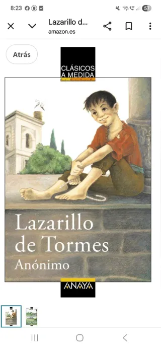 Libro El Lazarillo de Tormes