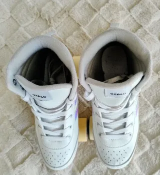 Patines Oxelo blancos, poco uso. Talle 36