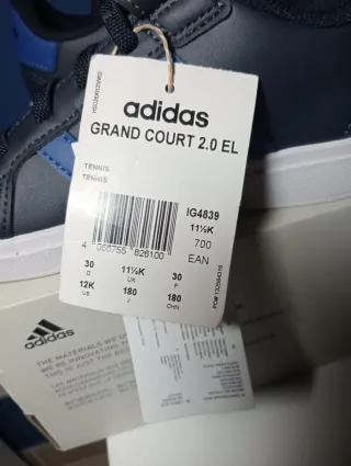 Scarpe Adidas Grand Court 2.0 Bambino, misura 30