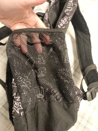 Mochila Puma Negra con Dibujos Blancos