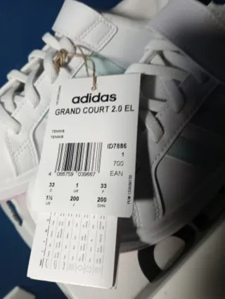 Scarpe Adidas Grand Court 2.0 per Bambina, tg33