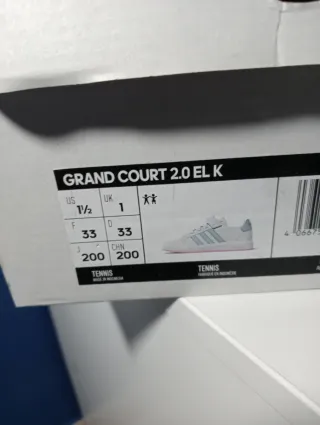 Scarpe Adidas Grand Court 2.0 per Bambina, tg33