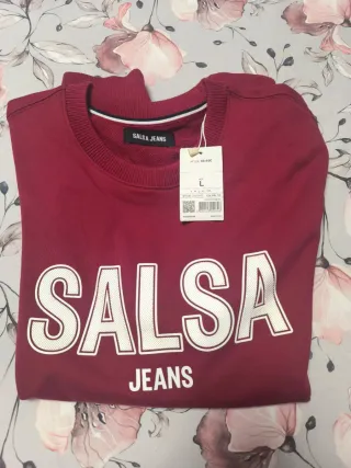 Sudadera Salsa Jeans Talla L Roja - Original