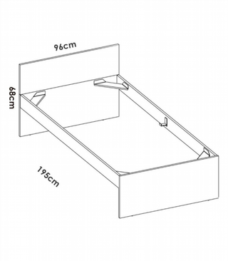 Cama Juvenil Nido con o sin cajones. Natural/Blan