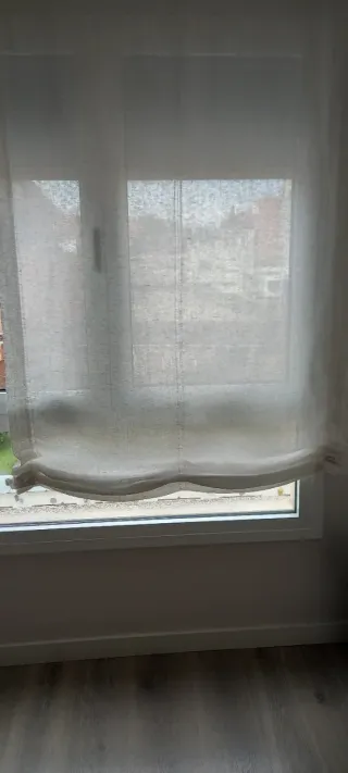 Estores paqueto tela blancos