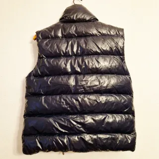 Chaleco de plumas azul talla S estilo Tibb