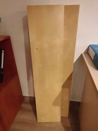 Dos estanterías horizontal madera clara