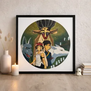Póster/Prints La Princesa Mononoke Ghibli