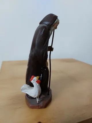 Santo Domingo Calzada figura barro 11 cm