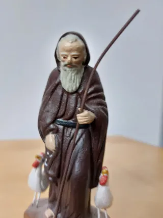 Santo Domingo Calzada figura barro 11 cm