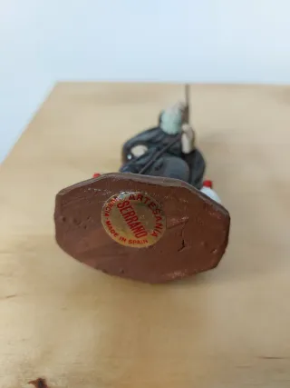 Santo Domingo Calzada figura barro 11 cm