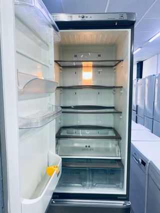 Nevera combi acero inoxidable