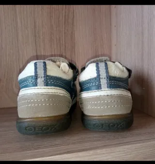 Sandali GEOX blu beige bianchi n.21