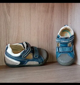 Sandali GEOX blu beige bianchi n.21