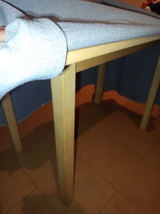 Mesa de cristal con balleta