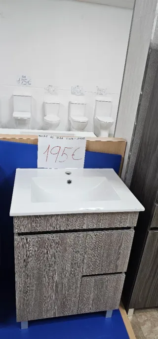 Muebles de baño con lavabo de cerámica