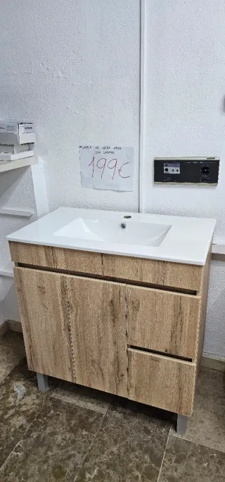Muebles de baño con lavabo de cerámica