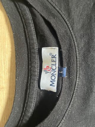 Camiseta Moncler Negra Logo
