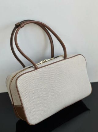 Bolso Miu Miu Lona Beige y Marrón