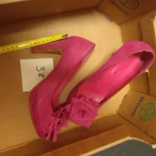 Zapatos de tacón fucsia talla 38