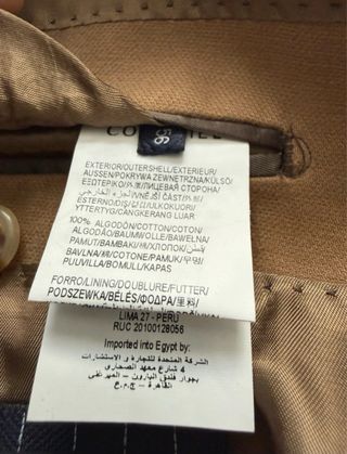 Blazer/Americana color camel de Cortefiel.Talla 56