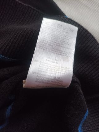 Maglione Colors For Life Uomo Ragazzo Righe Blu Ne