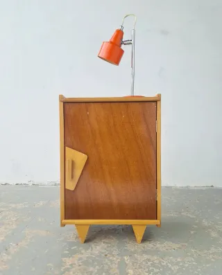 Mesita de noche MID CENTURY. Francia, 60s.