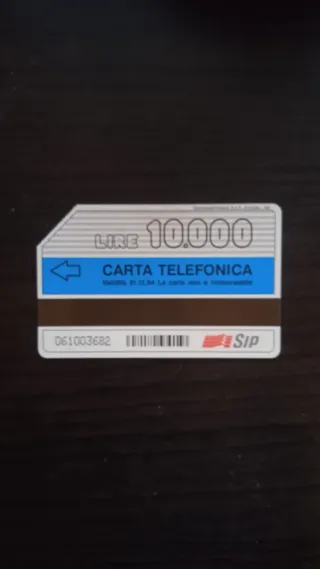 Carta Telefonica SIP Compagna di tutti i giorni