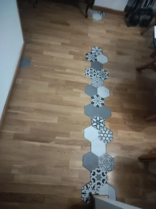 Azulejo Porcelánico Hexagonal 15x17.3 cm