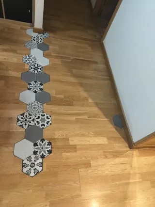 Azulejo Porcelánico Hexagonal 15x17.3 cm